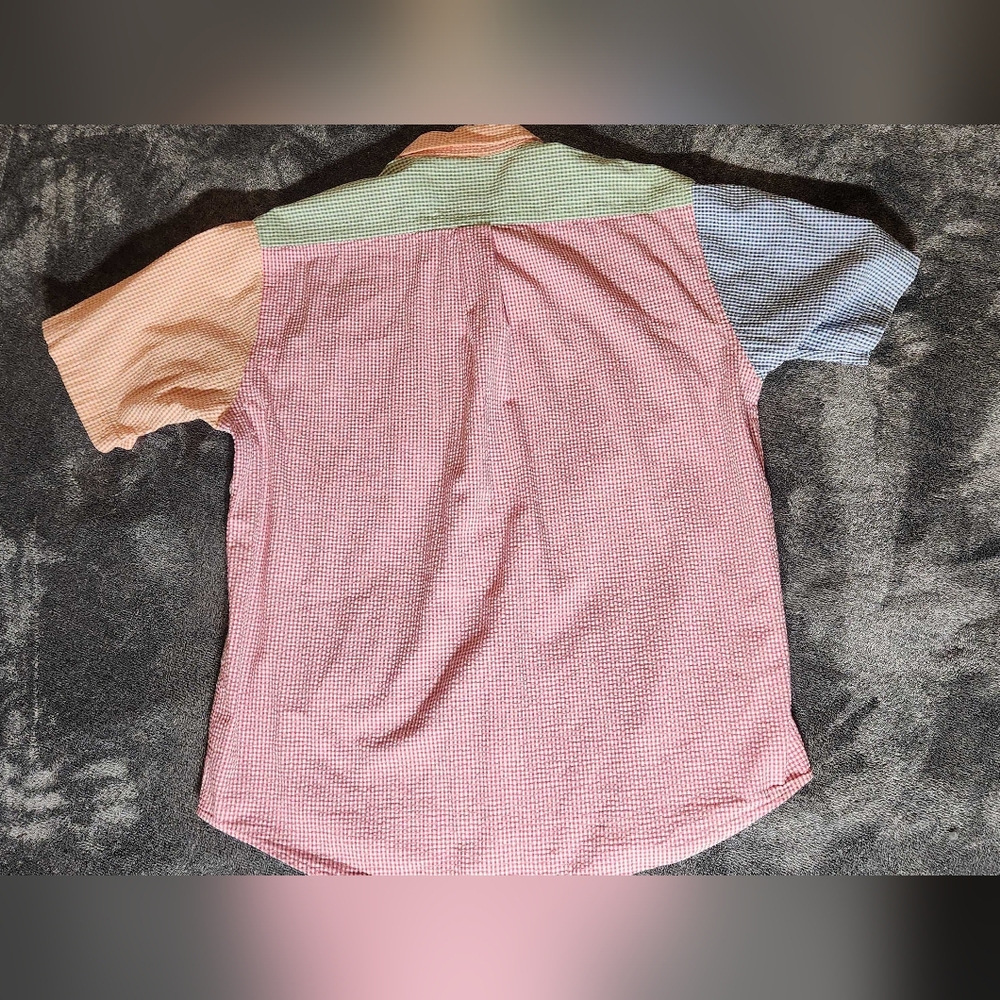 Brooks Brothers Patchwork Gingham Button Down Shi… - image 10